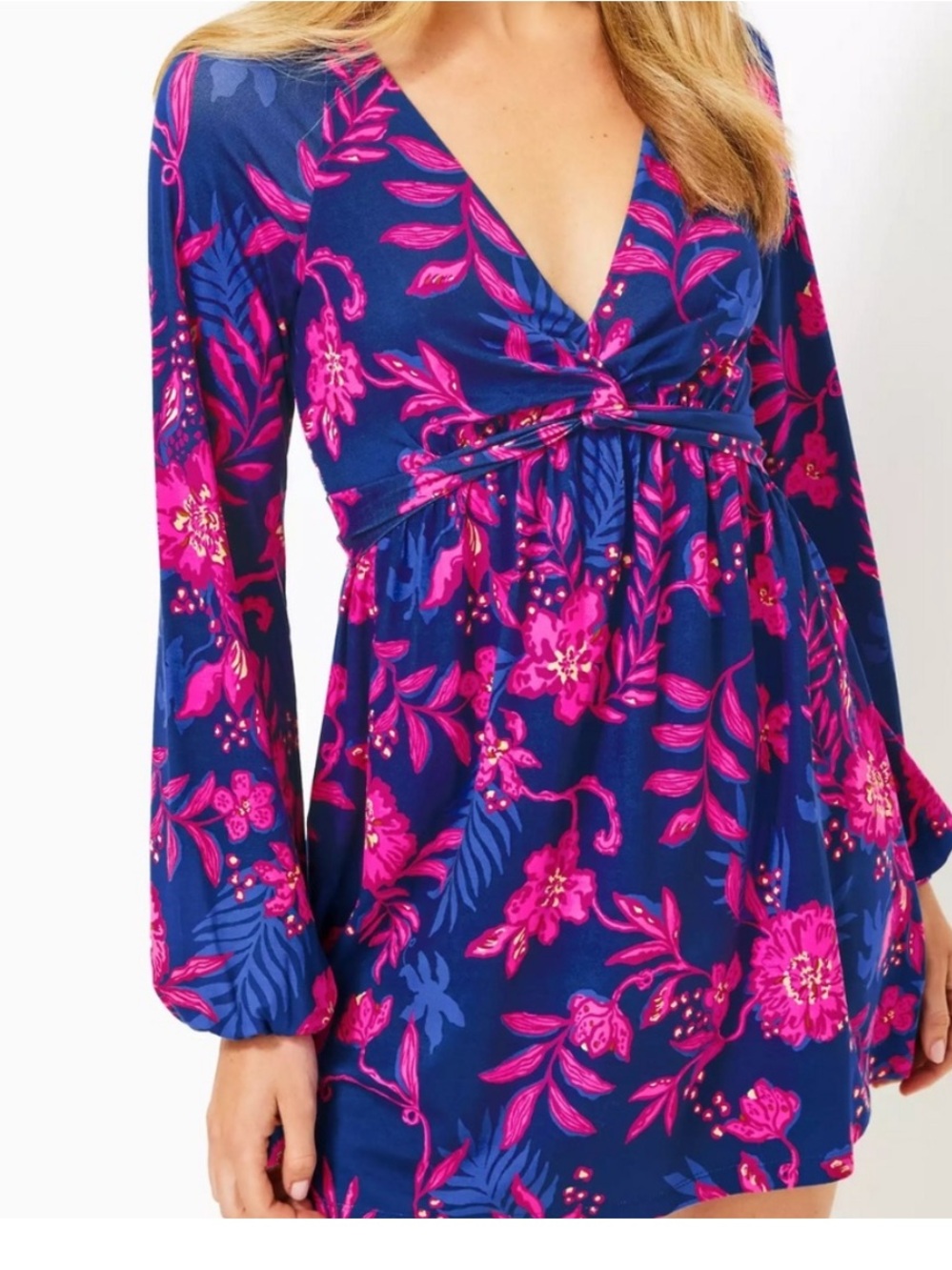 NWOT Lilly Pulitzer Lorelei Skirted Romper XS  Medium Blue Never Ending Summer